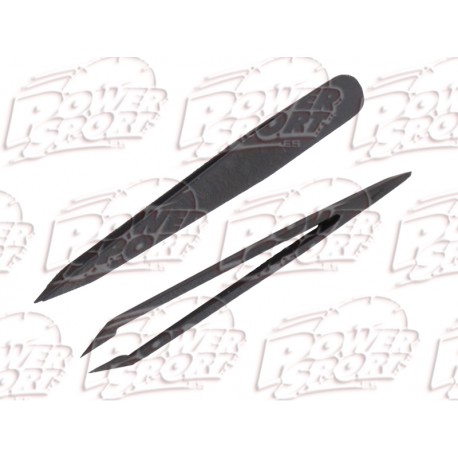 PINZAS ANTI ESTATICAS, PALA FIBRA CARBONO 115MM