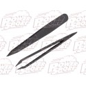 PINZAS ANTI ESTATICAS, PALA FIBRA CARBONO 115MM